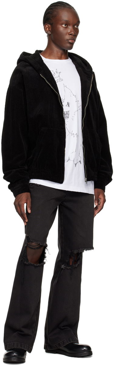 Суитчър We11done We11done Zip-Up Hooded Jacket Черно | WD-JP2-24-083-M-BK, 3