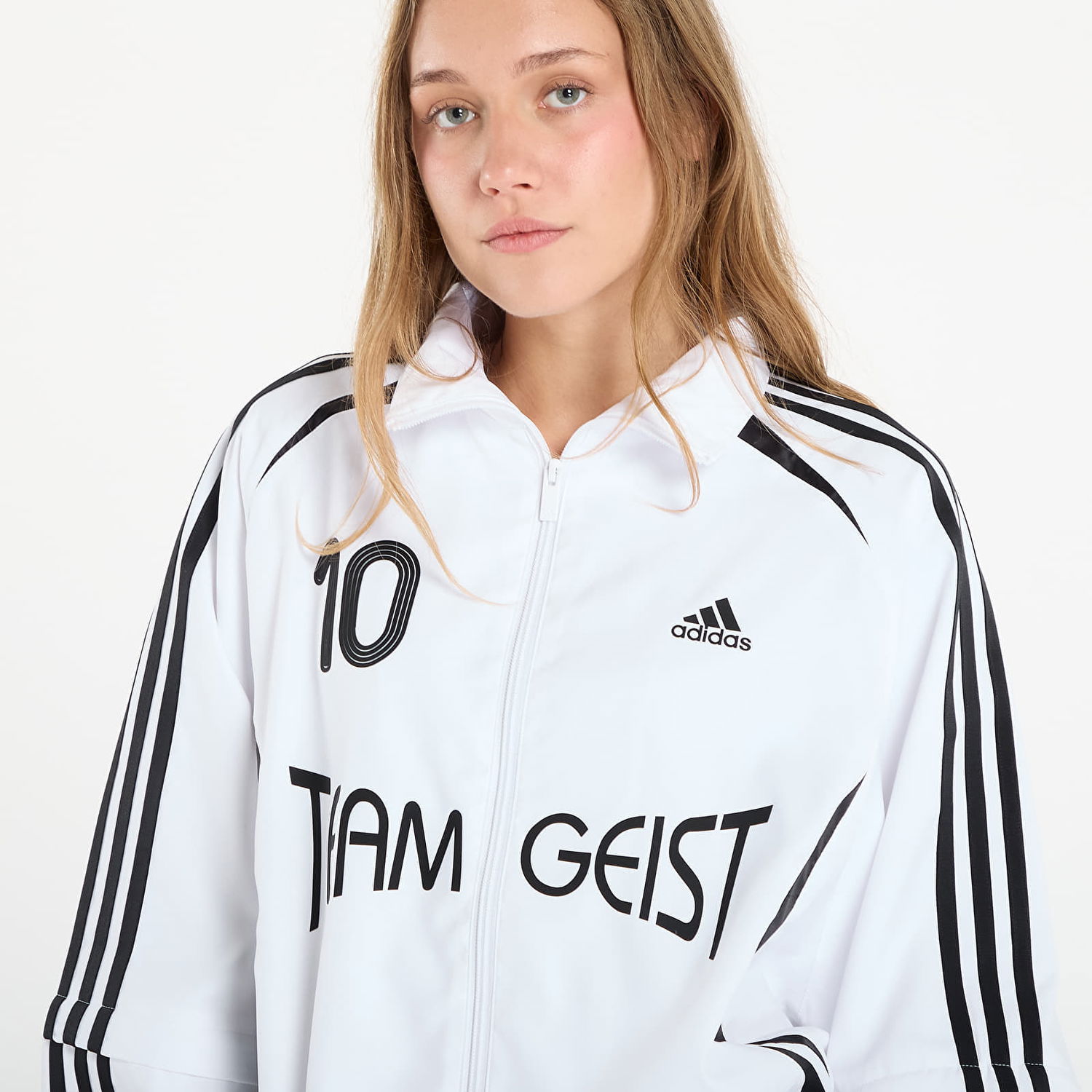 Яке adidas Originals Adilenium Season 4 Teamgeist Oversized Track Jacket Бяло | KE7570, 1