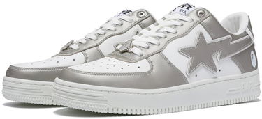 Кецове и обувки BAPE Bape Sta Silver #4 Сиво | 0ZXSHM191053L-SILVER, 1