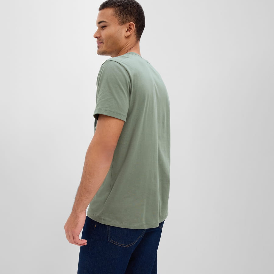Тениска GAP Corp Logo Tee Зелено | 610134-01, 1