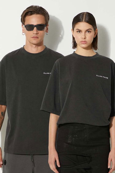 Тениска Filling Pieces T-Shirt Boxy Vintage Черно | 74413780626, 0
