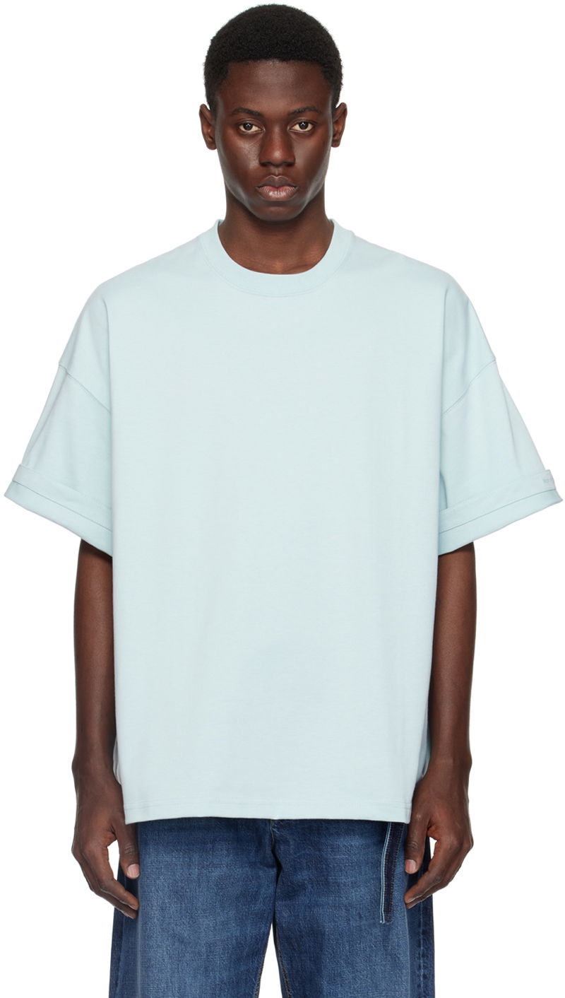 Тениска Bottega Veneta Oversized T-Shirt Синьо | 783387VKLZ0