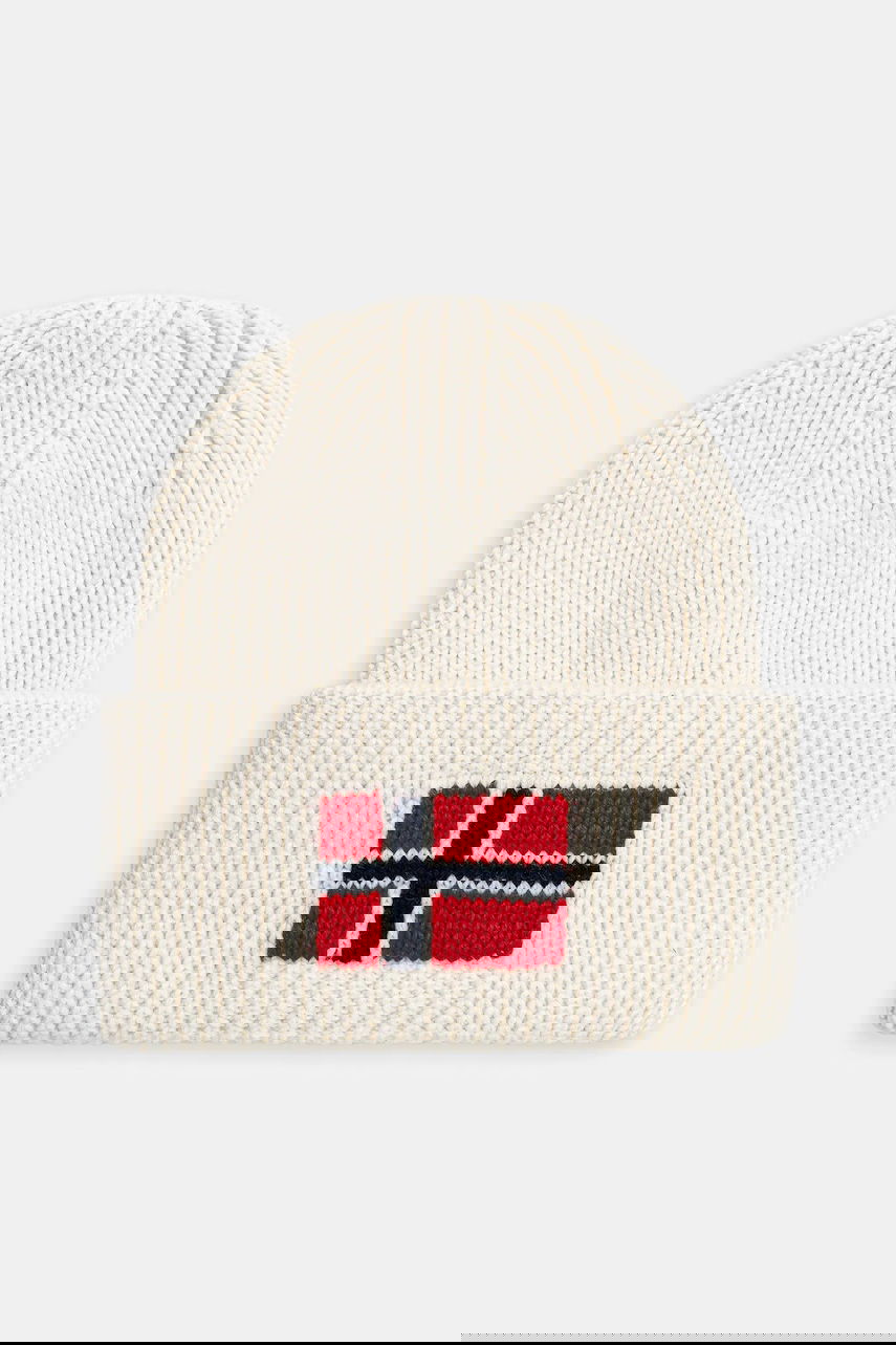 Шапка Napapijri Napapijri F-Evei Beanie Бяло | NP0A893PN1J1, 0