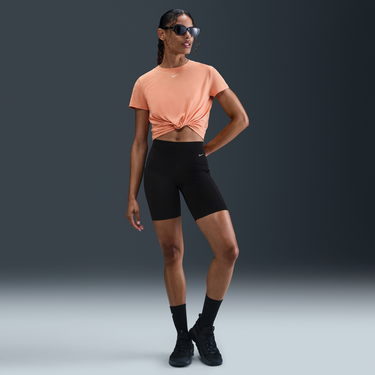 Съкратен топ Nike One Classic Dri-FIT Twist Short Sleeve T-Shirt Оранжево
 | IB9406-844, 2