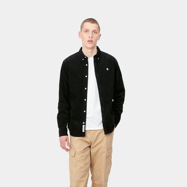 Риза Carhartt WIP L/S Madison Fine Cord Shirt Черно | I030580_0D2_XX, 3