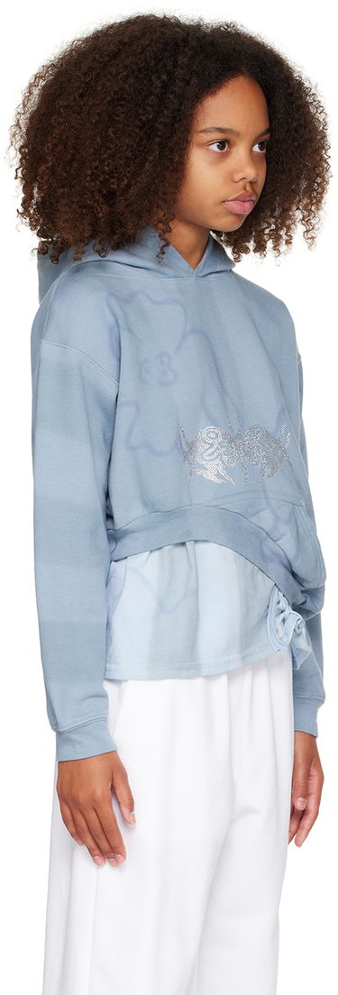 Суитчър Collina Strada Collina Strada Wave Hem Hoodie Синьо | XX8510, 4