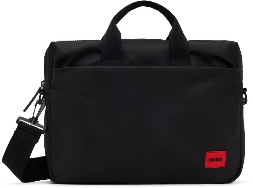 куфар BOSS Twill Briefcase Черно | 50535639