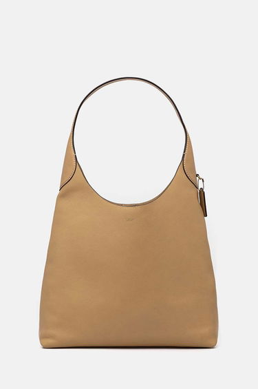Дамска чанта Coach Leather Handbag Бежово | CU044, 0