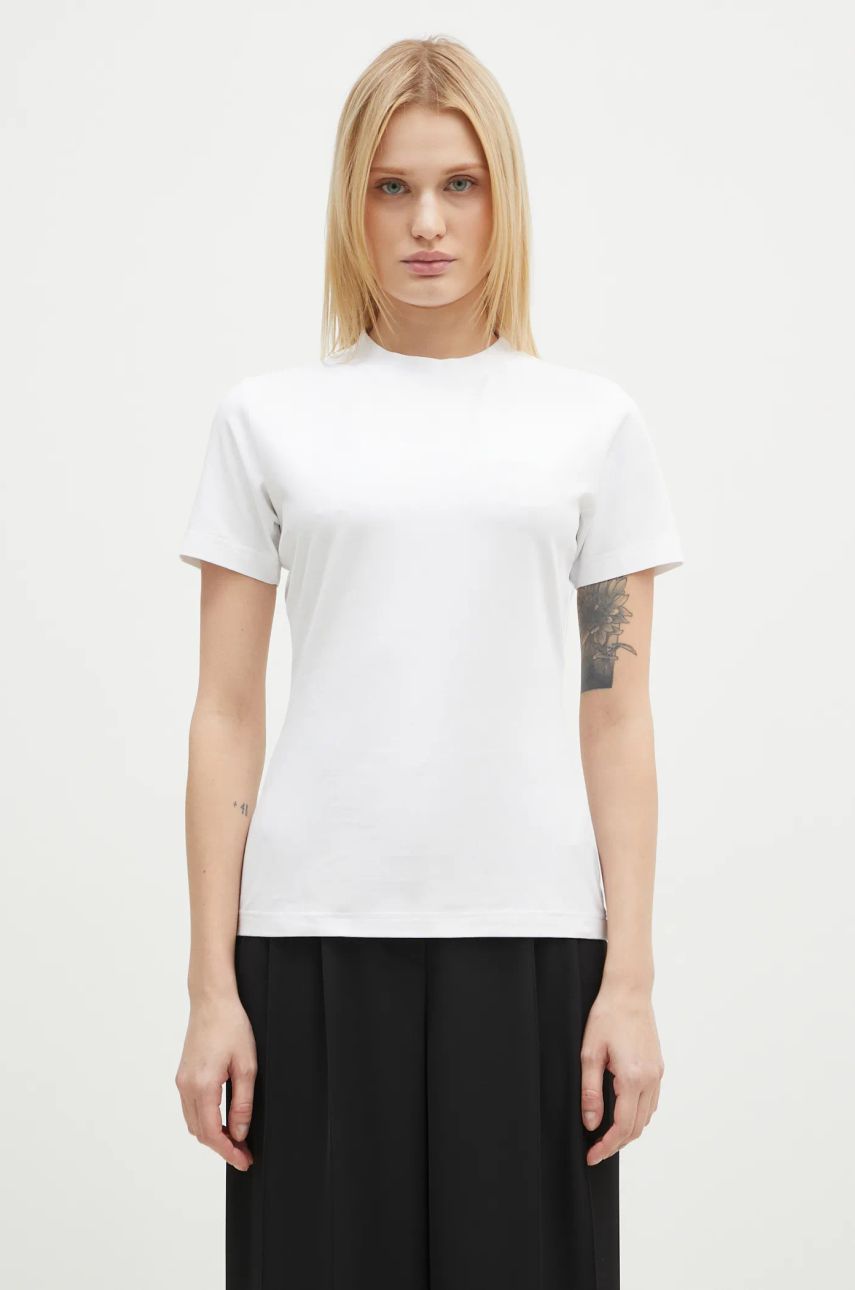 Тениска VETEMENTS VETEMENTS Fitted T-Shirt Бяло | WA66TR630W, 0