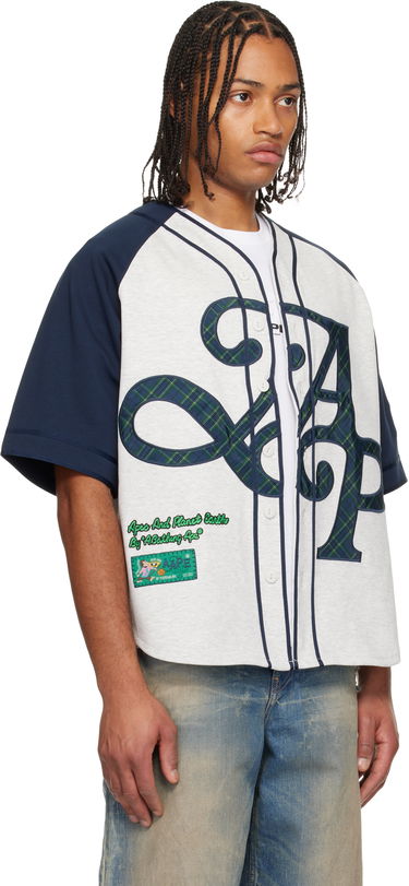 Риза AAPE by A Bathing Ape Fancy Plaid Script Baseball Shirt Многоцветен | AAPTEM1660XXNWH2, 1