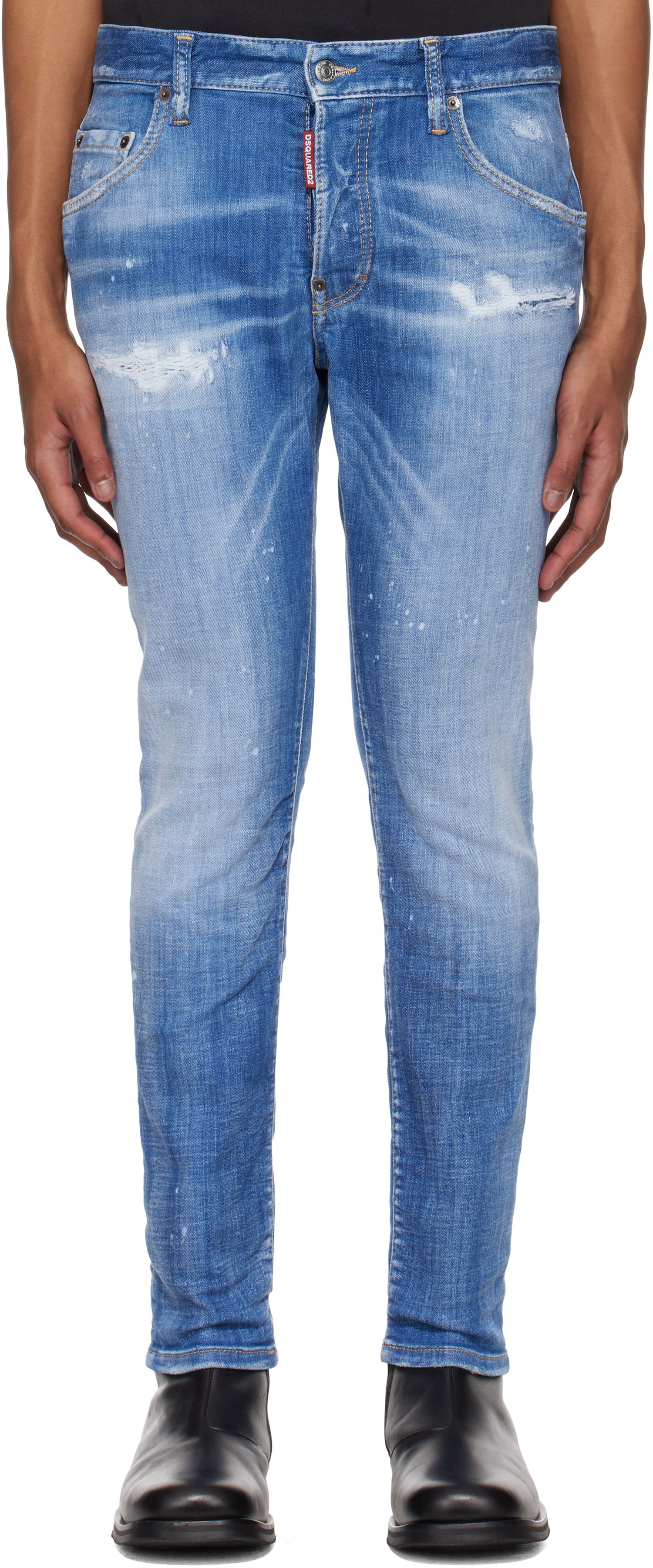 Дънки DSQUARED2 Dsquared2 Skater Jeans Синьо | S74LB1675_S30872, 0