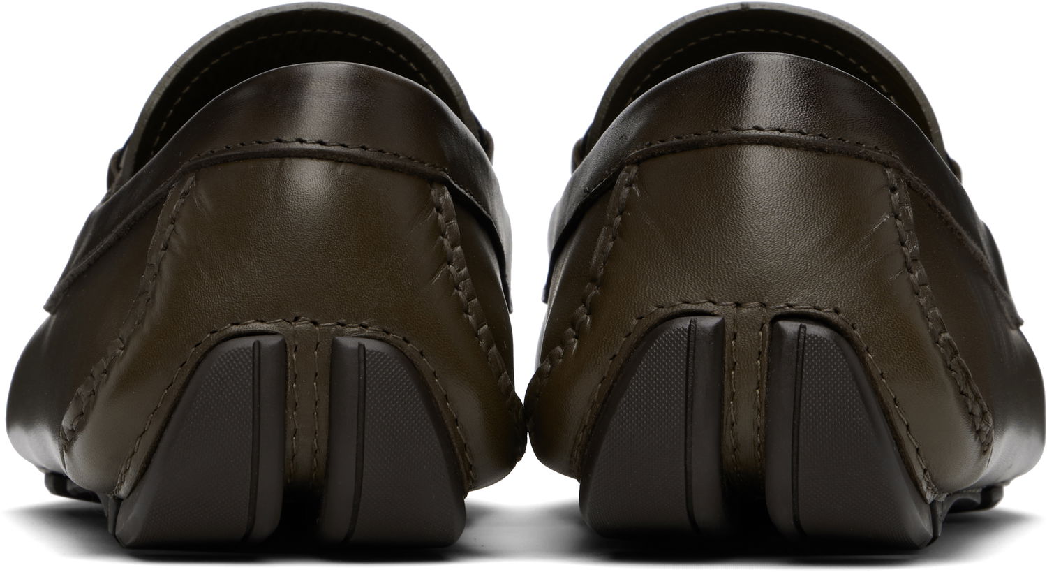 Облекло FERRAGAMO Salvatore Ferragamo Gancini Ornament Driver Loafers Зелено | 778796, 1