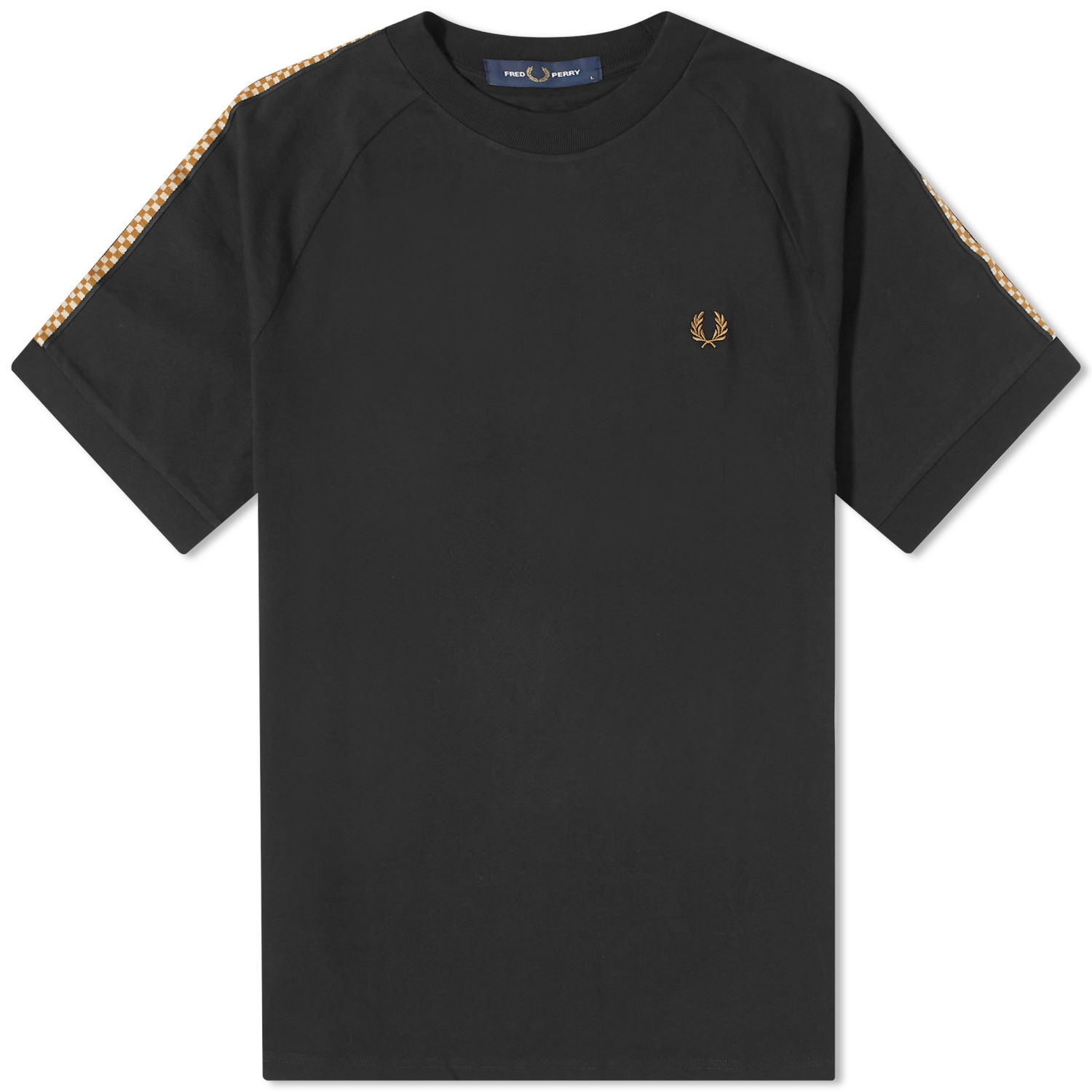 Тениска Fred Perry Chequerboard Tape T-Shirt Черно | M6580-102, 0