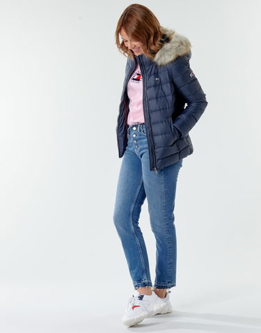 Пухо яке Tommy Hilfiger BASIC HOODED DOWN JACKET Тъмно синьо | DW0DW14693-C87=DW0DW08588-C87, 2