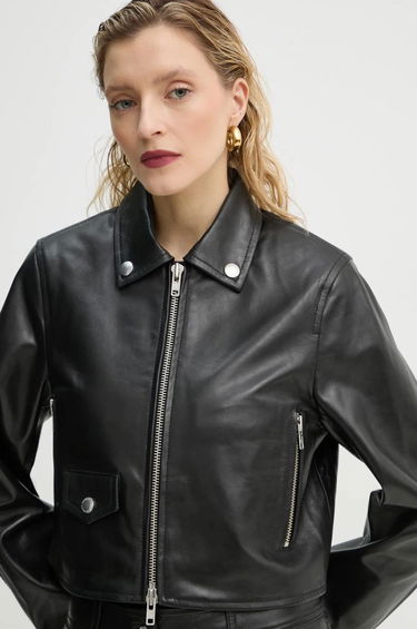Яке STAND STUDIO Stand Studio Brooke Cropped Leather Jacket Черно | 66384.7750, 3