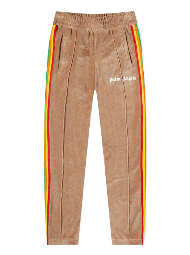 Спортни панталони Palm Angels Rainbow Chenille Track Pant Бежово | PMCA007F21FAB0106001