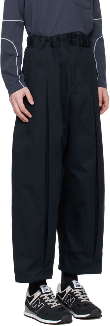 Панталони sage NATION SAGE NATION Box Pleat Trousers Тъмно синьо | S011, 1
