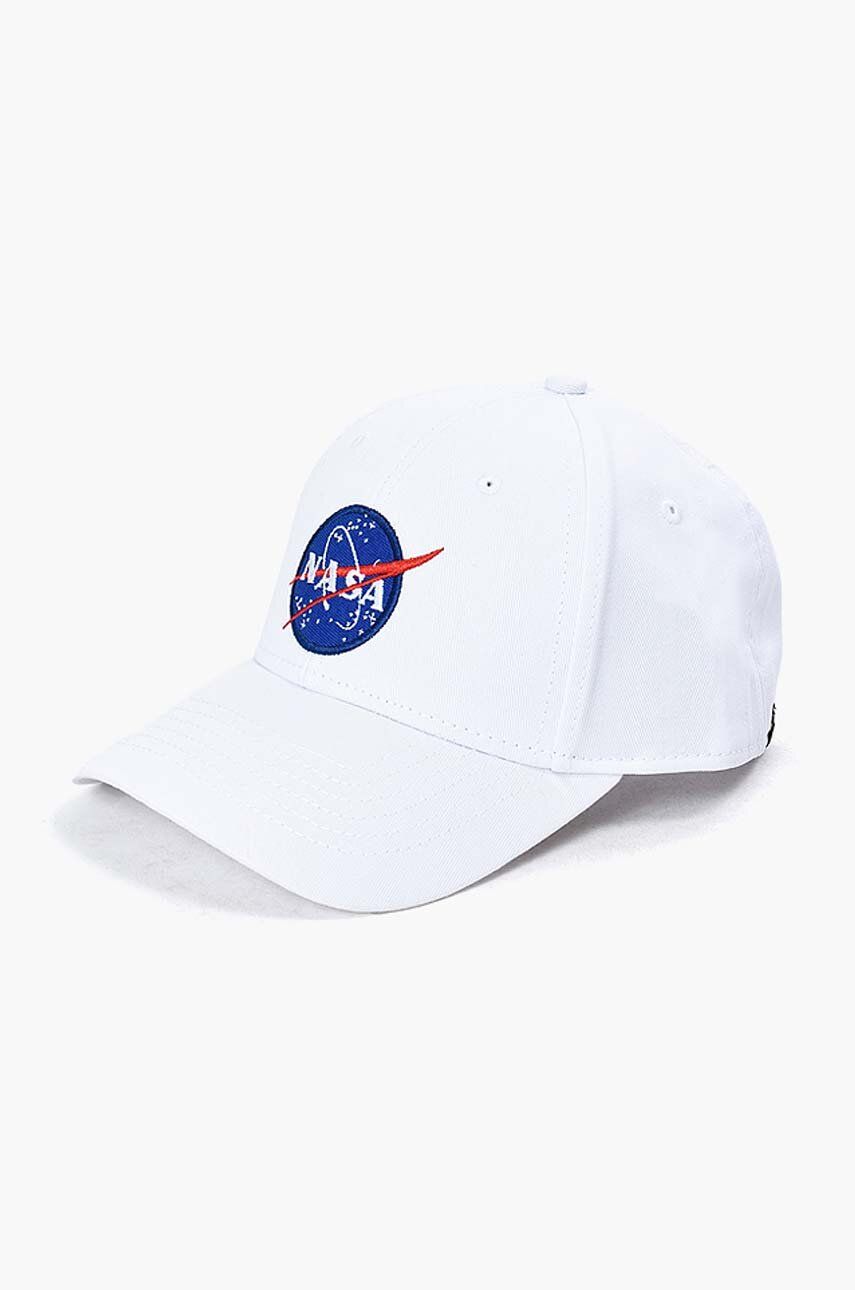 Шапка с козирка Alpha Industries NASA Baseball Cap With Applique Бяло | 186903.09, 0