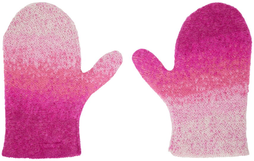 Ръкавици ERL Gradient Knitted Mittens Розово | ERL05K055, 1