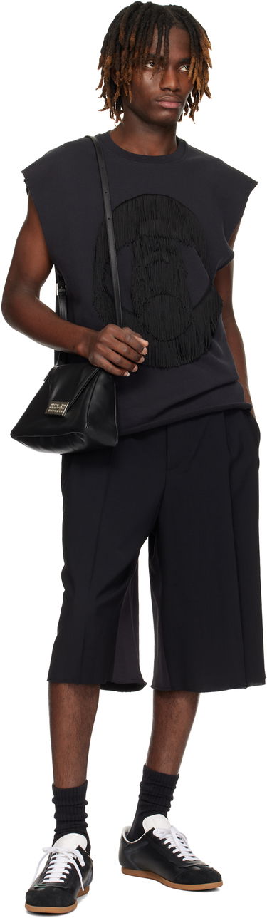 Къси панталони Maison Margiela MM6 Maison Margiela Pleated Knee-Length Shorts Черно | SH0MU0013 MTN042, 3
