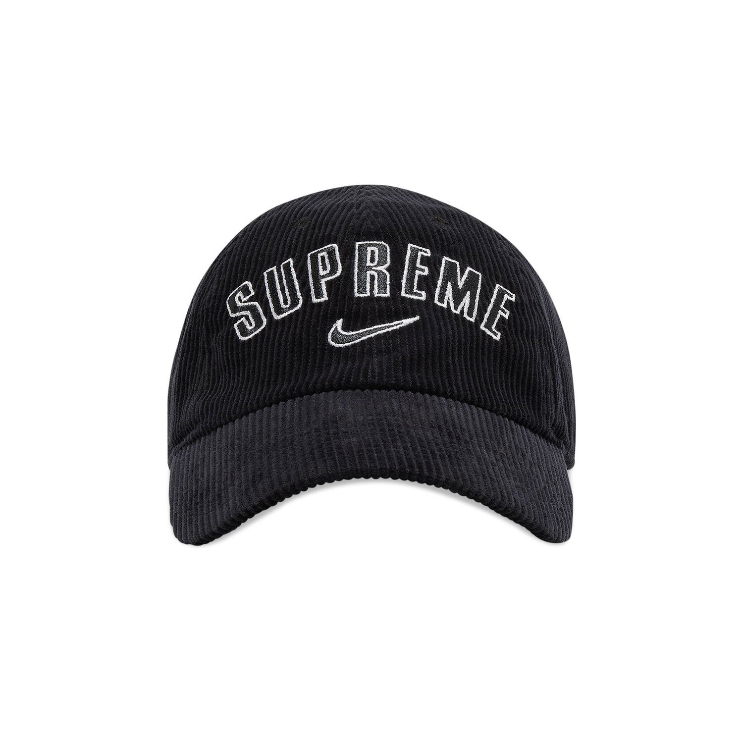 Шапка с козирка Supreme Nike x Arc Corduroy 6-Panel Черно | SS22H2 BLACK, 1