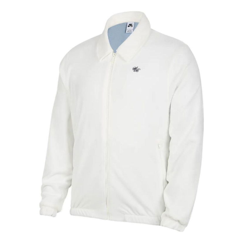Ветровка Nike SB SB Solid Color Embroidered Loog Casual Jacket Бяло | DH2917-133