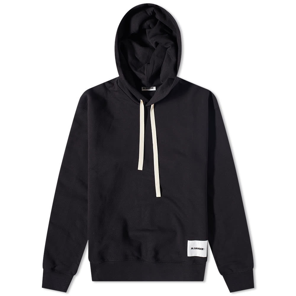 Суитчър Jil Sander Plus Logo Patch Popover Hoody Черно | J47GU0105-J20039-001, 0