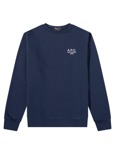 Пуловер A.P.C. Rider Small Logo Crewneck Тъмно синьо | COEZD-H27699-IAJ