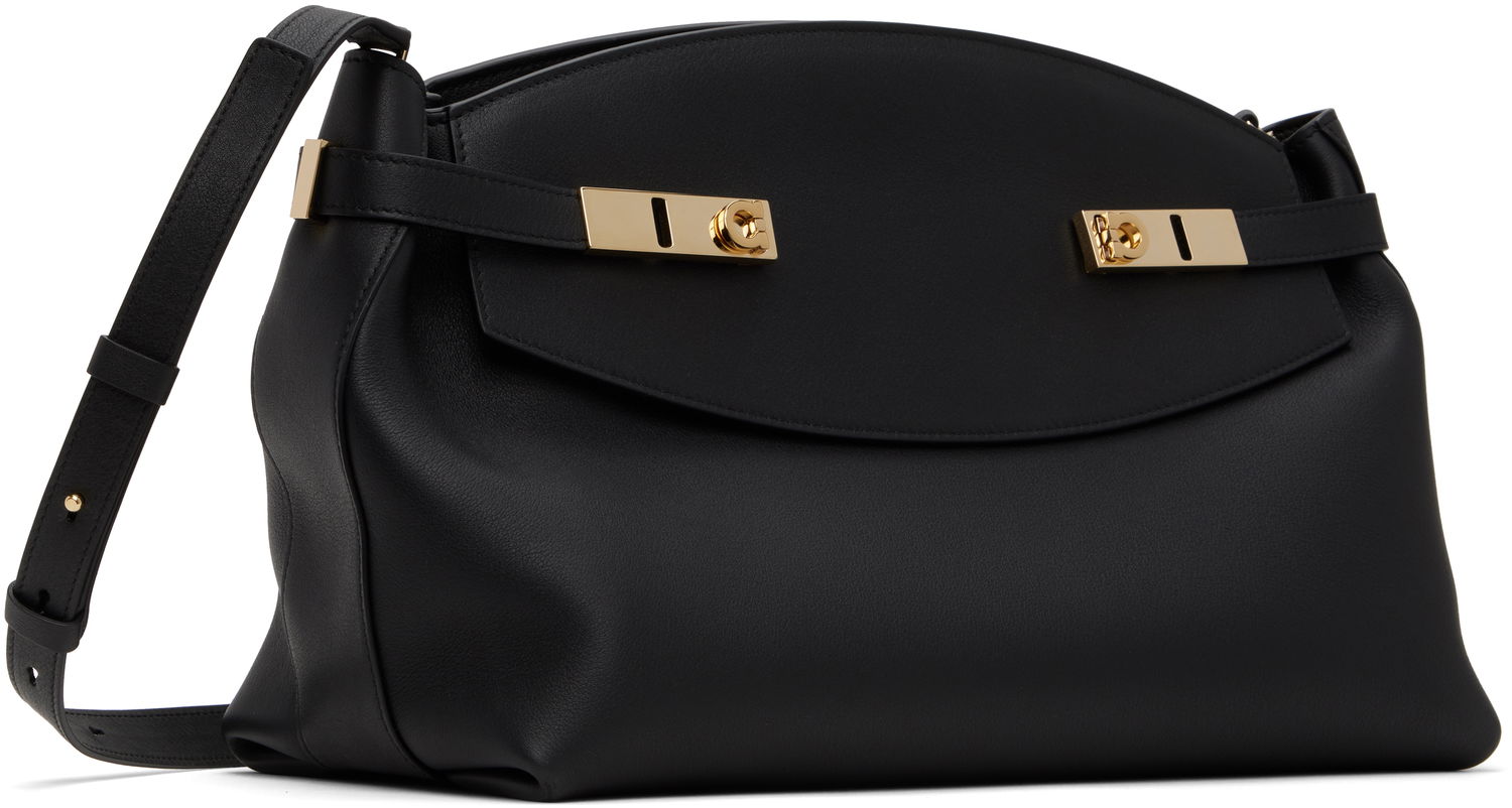 Дамска чанта FERRAGAMO Salvatore Ferragamo Hug Soft Crossbody Bag Черно | 766676, 1
