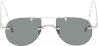 Thom Browne Titanium Rimless Aviator Sunglasses