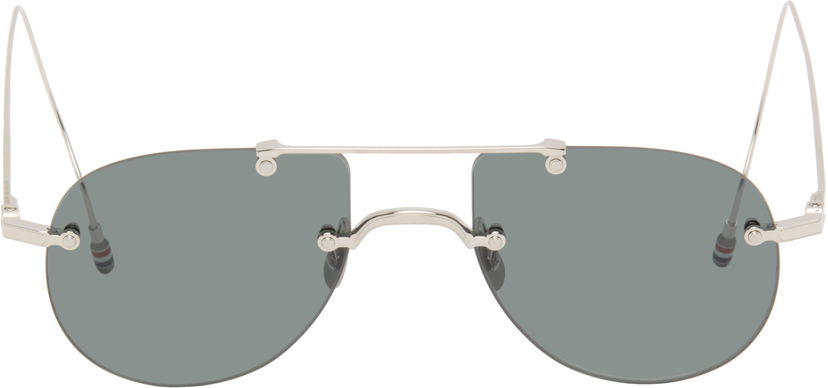 Слънчеви очила Thom Browne Thom Browne Titanium Rimless Aviator Sunglasses Металик | UES939A-G0001