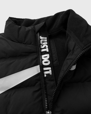 Пухо яке Nike Wrap Swoosh Debossed Quilt Jacket Черно | 86M133-023, 2