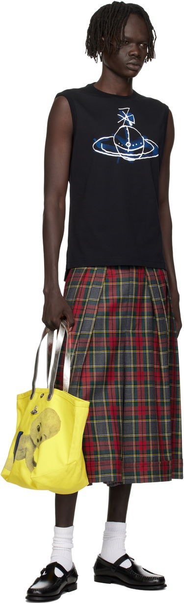 Потник Vivienne Westwood Vivienne Westwood Drawn Orb Sleeveless T-Shirt Черно | 2G01000A-J001M-, 3