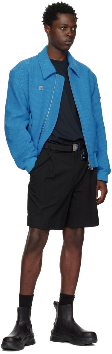 Къси панталони WOOYOUNGMI WOOYOUNGMI Men's Pleated Shorts Черно | W231PT31, 4