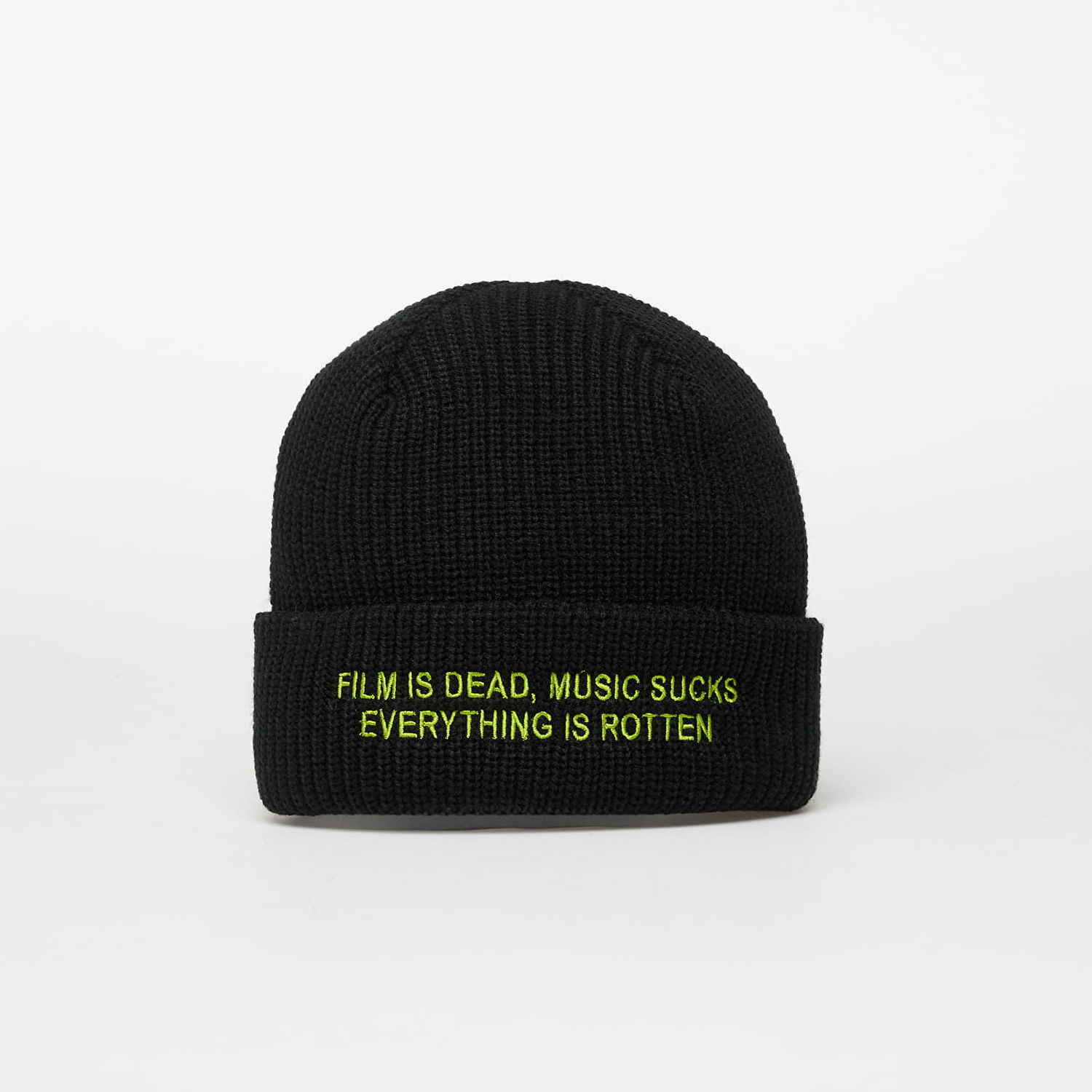 Шапка Pleasures Critic Beanie Universal Черно | P25F095-BLACK, 1