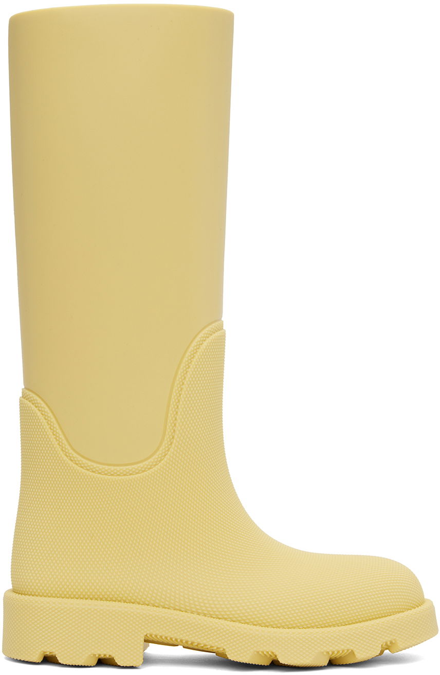 Кецове и обувки Burberry Rubber Marsh High Boots "Yellow" Жълто | 8081791, 0
