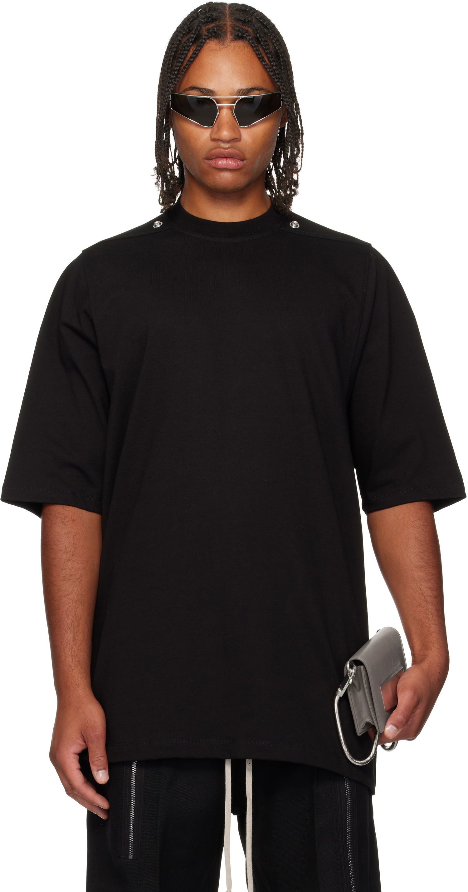 Тениска Rick Owens Rick Owens Concordians Jumbo Short Sleeve T-Shirt Черно | RU02E1249 BAES2, 0