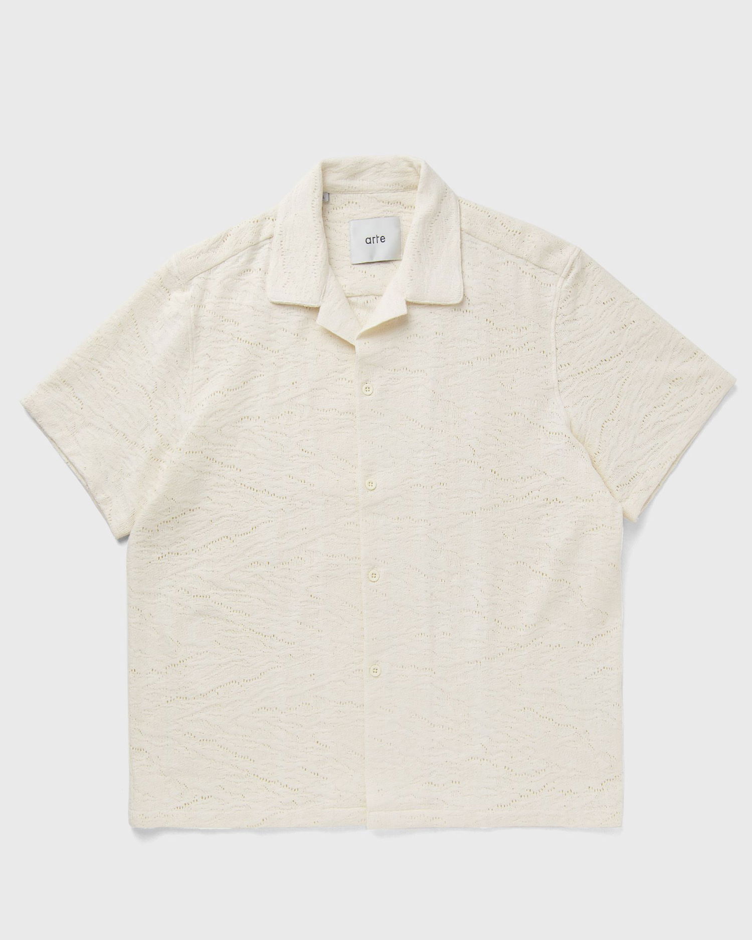 Риза Arte Antwerp Crochet Camp Collar Shirt Бяло | SS25-233S-CREAM, 0