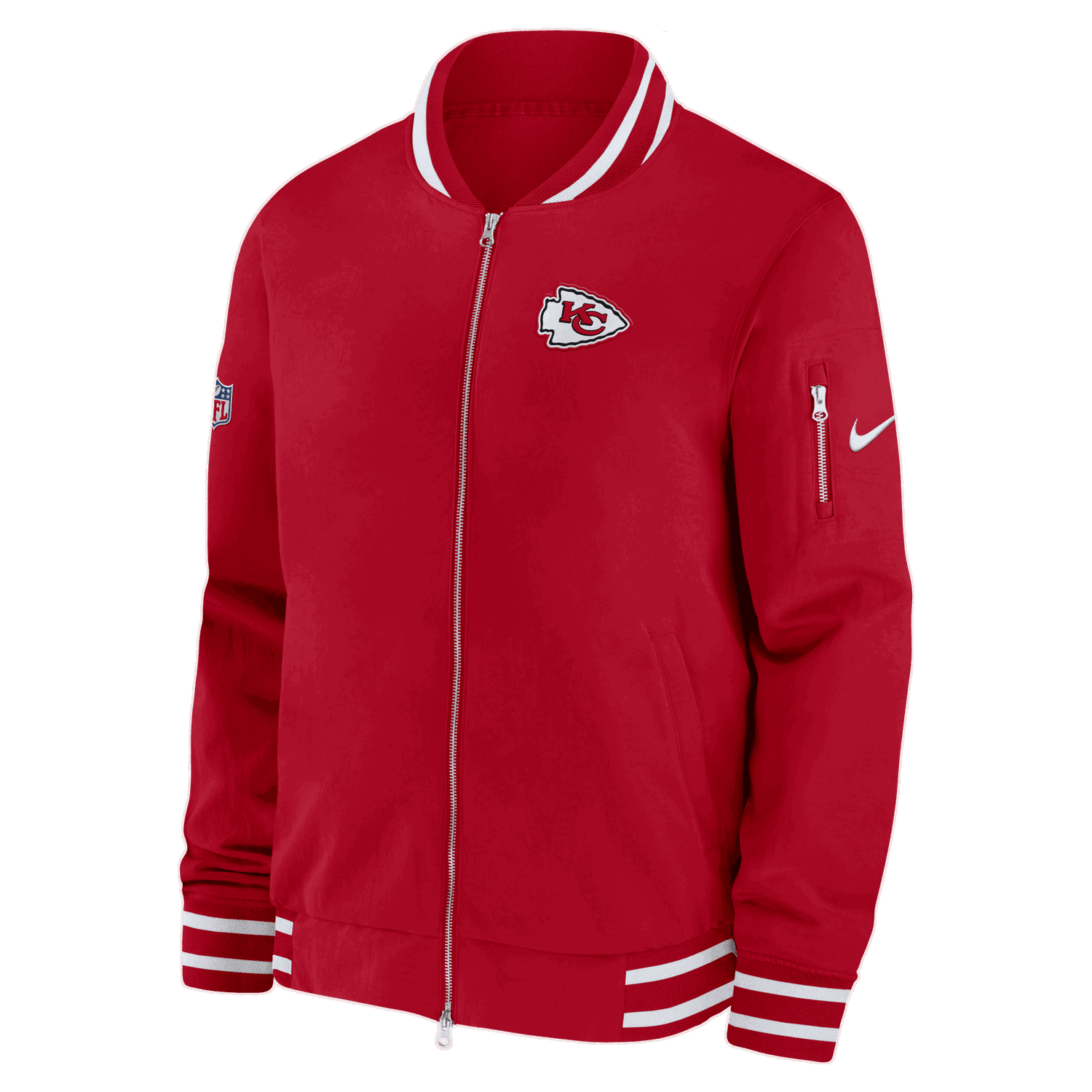 Яке бомбър Nike Coach NFL Kansas City Chiefs Bomber Червено | HF1043-657, 0