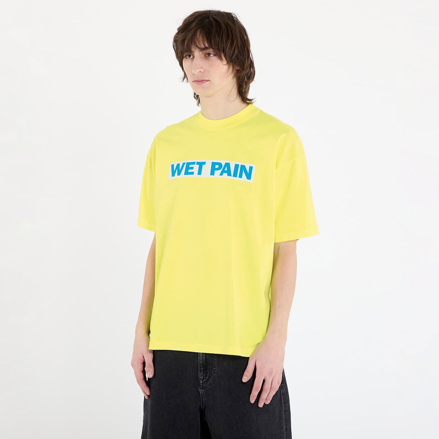 Тениска Pleasures PLEASURES Wet Pain T-Shirt Жълто | P25SP066 YELLOW, 0