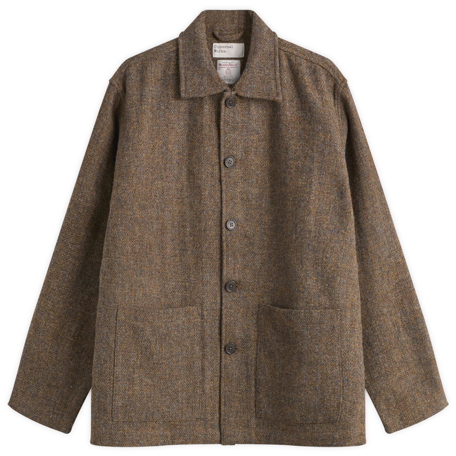 Яке Universal Works Harris Tweed Plaid Easy Jacket Кафяво | 33157-GLD, 1