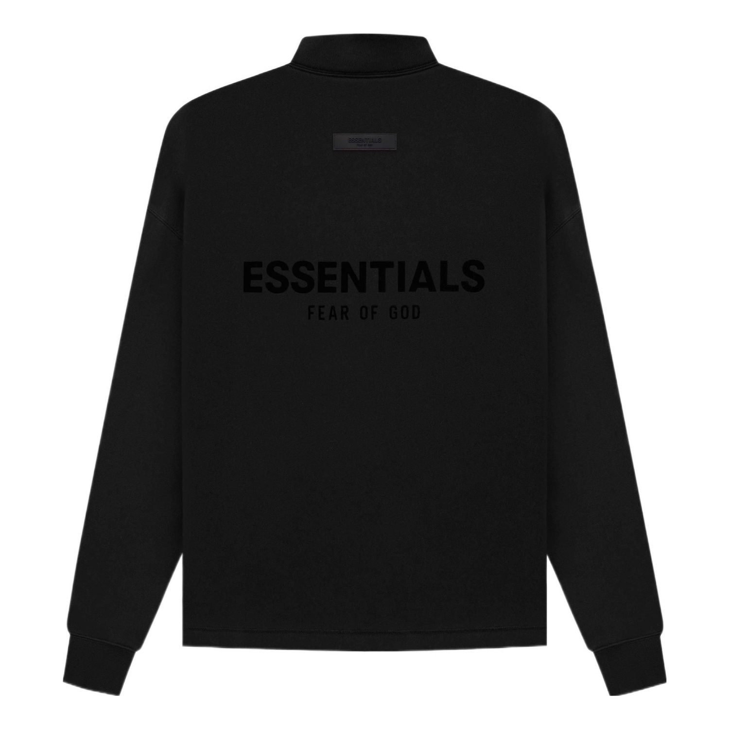 Суитчър Fear of God Essentials Relaxed Mockneck Sweatshirt Черно | FOG-SS22-984, 0