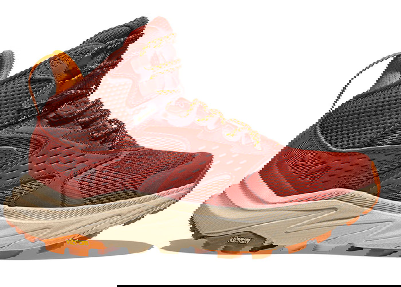 Кецове и обувки Hoka One One Anacapa 2 Mid Gore-Tex Hot Sauce Shifting Sands (Women's) Червено | 1142831-HSSS, 0