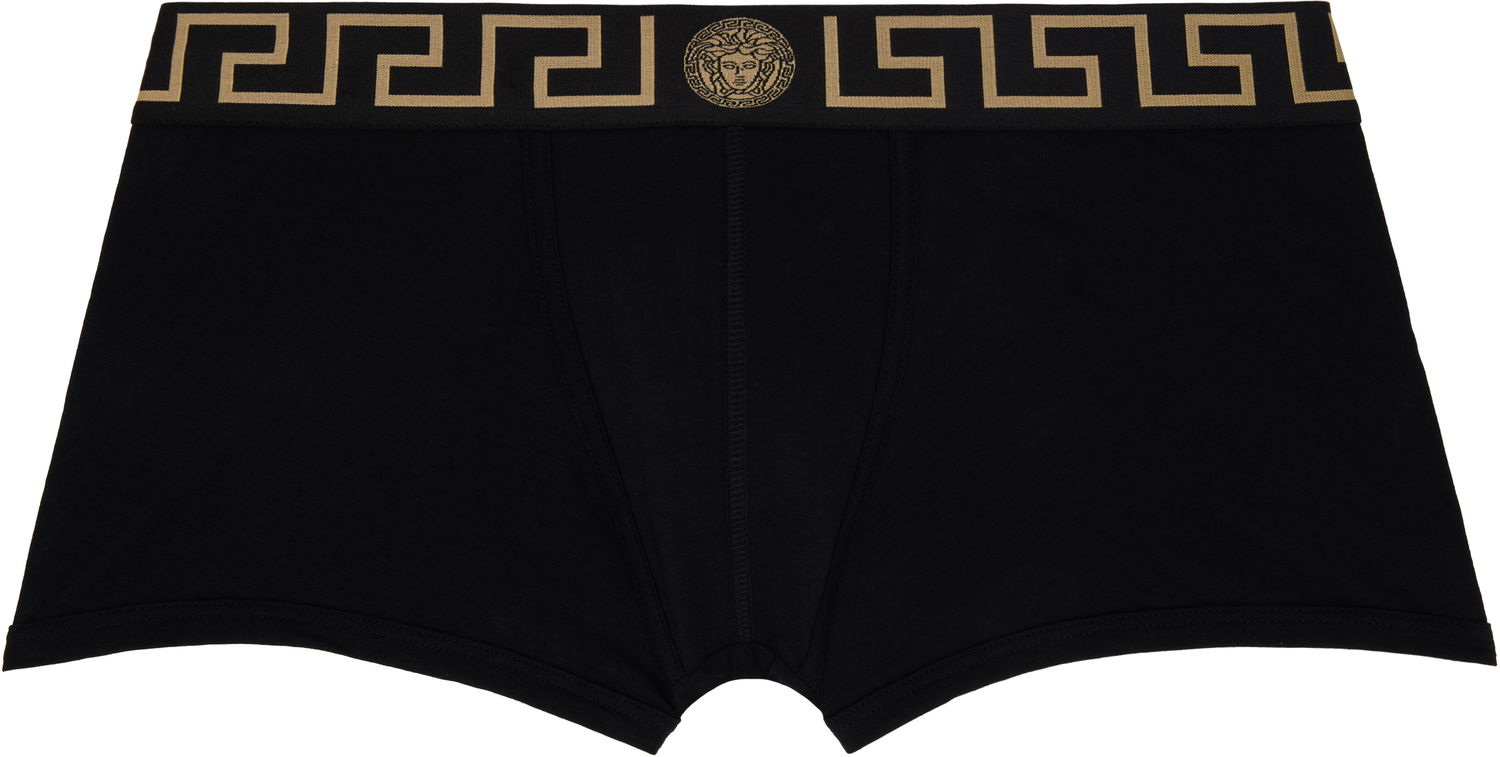 Боксерки Versace Versace Two-Pack Greca Border Boxer Briefs Черно | AU10181_1A10011, 1