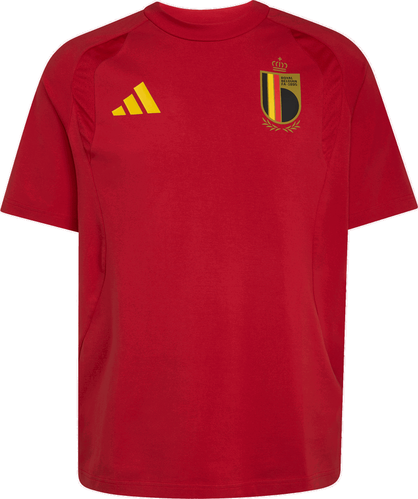 Фланелка adidas Originals Belgium Tiro Tech Short Sleeve Crew Neck T-Shirt Червено | jz2196