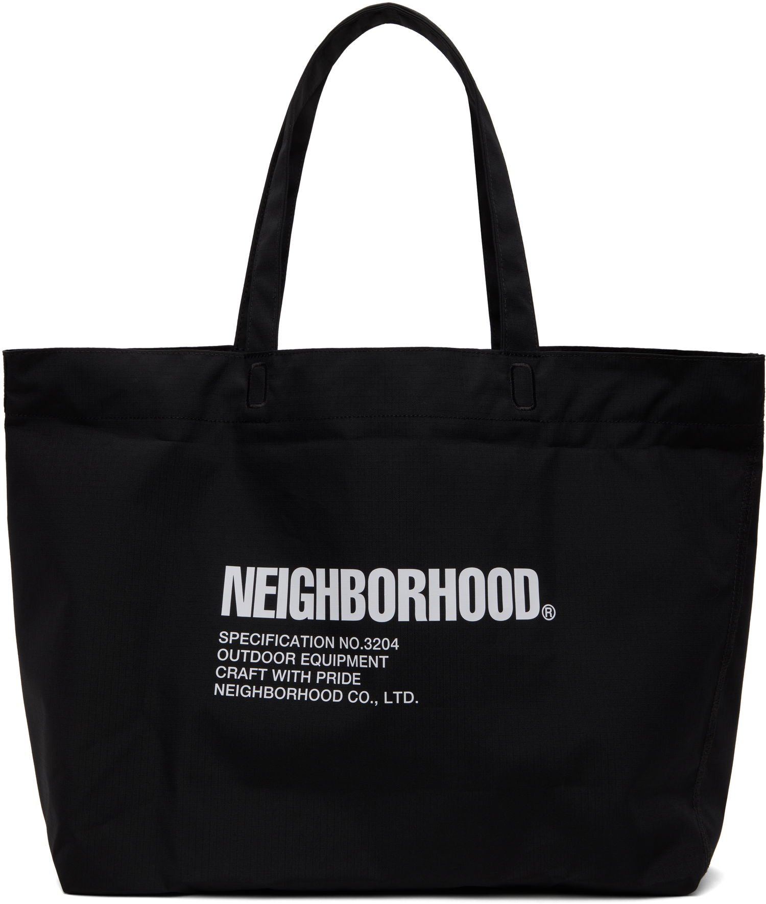 Голяма пазарска чанта Neighborhood Helinox Edition Tote Bag Черно | 251HXHXN-CG01, 0