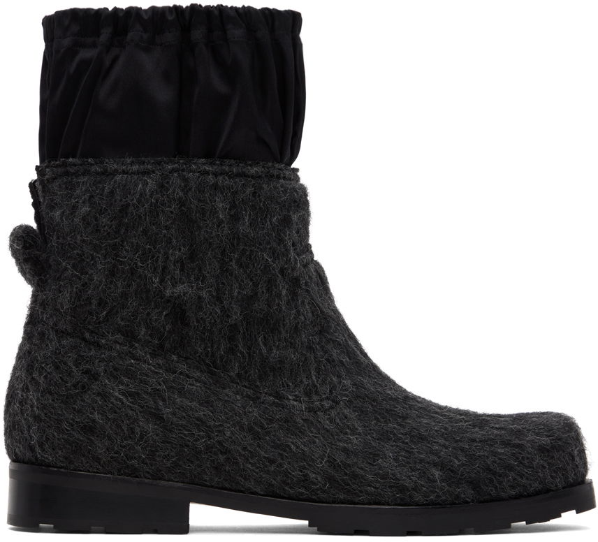 Облекло We11done We11done Brushed Chelsea Boots Черно | WD-AO3-22-448-M-DG, 0