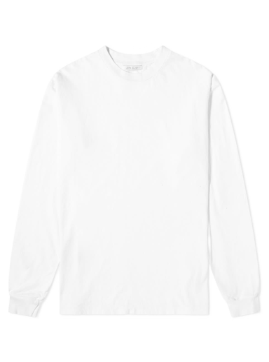 Long Sleeve University Tee White