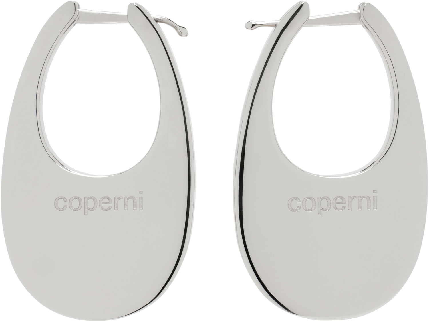 Обеци Coperni Coperni Medium Swipe Earrings Металик | COPBI01BIS725, 0