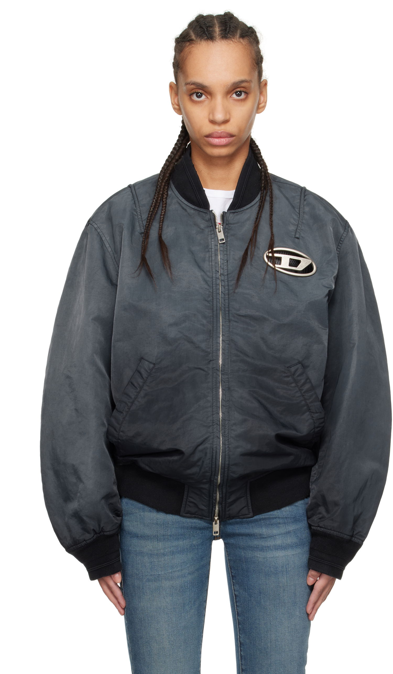 Яке бомбър Diesel J-Kepes Bomber Jacket Сиво | A12087 0QHAR, 0
